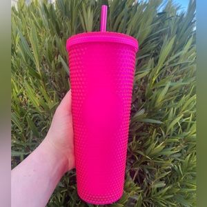 Neon Jelly Pink Starbucks Studded Cup